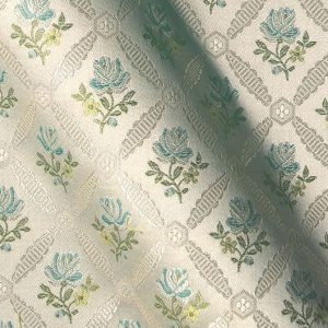 E4522-509 Rosenau gebloemde biedermeier meubelstof