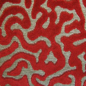 Formia E6 2522 100, velours meubelstof met abstract dessin. | Effabrics.nl