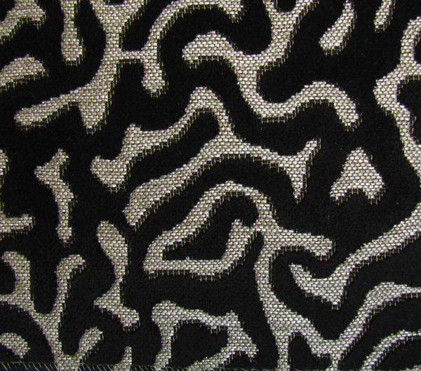 Formia E6 2522 900, velours meubelstof met abstract dessin. | Effabrics.nl