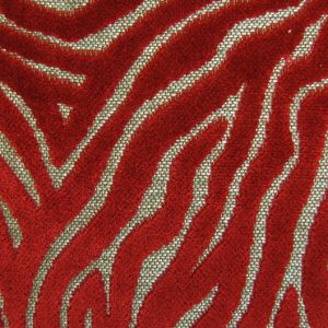 Pizzo E6 2524 100, velours meubelstof met abstract dessin. | Effabrics.nl