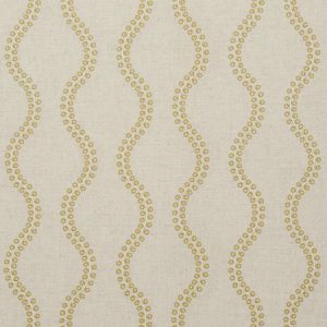 Woburn E0741-01, fijn geweven gordijnstof met geborduurde golf patroon.