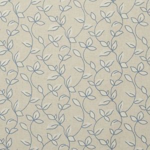 Chartwell E0734-02, fijn geweven gordijnstof met geborduurde bladeren patroon