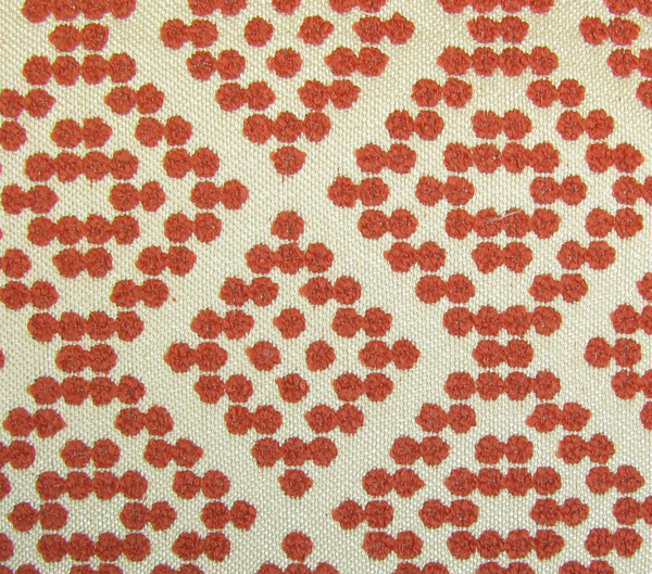 Shasha Dots E6 2529 104, meubelstof met ingeweven stippen in ruitpatroon. | Effabrics.nl