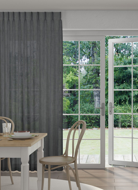 Algos Ado*6826-12, inbetween gordijnstof in linnenstructuur