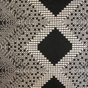 Kushona E5118-01, Luxueuze decoratiestof met geborduurde patronen geweven met 100% natuurlijke materialen. | Effabrics.nl