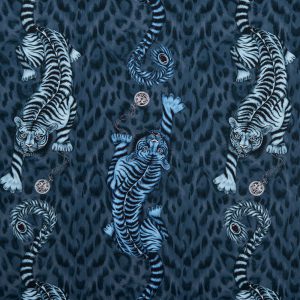 Tigris EW0105-03 behang met jungle patroon. | Effabrics.nl