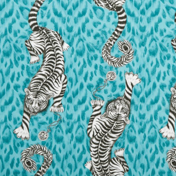 Tigris EW0105-05 behang met jungle patroon. | Effabrics.nl