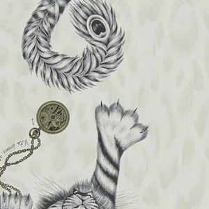 Tigris EW0105-02 behang met jungle patroon. | Effabrics.nl