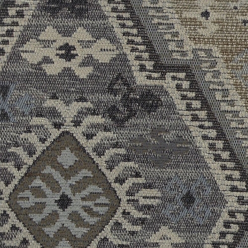 Kashmar E1860-stone, kelim meubelstoffen | Effabrics.nl