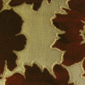 Guarda E6 2639 100, Fijn geweven ondergrond met daarop velours bloempatronen. | Effabrics.nl