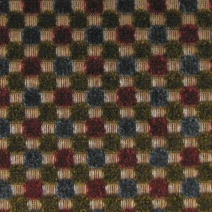 Sintra E6 2640 100 rood, Fijn geweven, glanzende ondergrond met daarop kleine velours vierkantjes. | Effabrics.nl