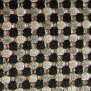 Sintra E6 2640 900 zwart, Fijn geweven, glanzende ondergrond met daarop kleine velours vierkantjes. | Effabrics.nl