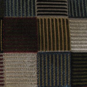 Braga E6 2641 000 rood, Fijn geweven, glanzende ondergrond met daarop vierkanten in zacht velours. | Effabrics.nl