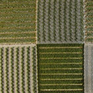 Braga E6 2641 400, Fijn geweven, glanzende ondergrond met daarop vierkanten in zacht velours. | Effabrics.nl