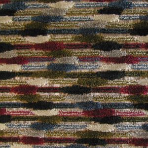 Guarda E6 2642 000 rood, Fijn geweven, glanzende ondergrond met daarop een bijzonder strepen patroon in velours. | Effabrics.nl