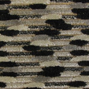 Guarda E6 2642 900 zwart, Fijn geweven, glanzende ondergrond met daarop een bijzonder strepen patroon in velours. | Effabrics.nl