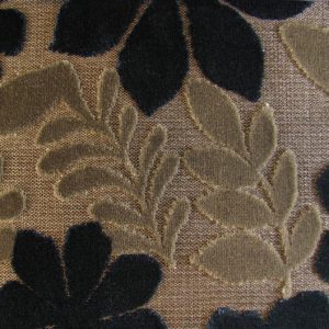 Guarda E6 2643 300, Fijn geweven ondergrond met daarop velours bloempatronen. | Effabrics.nl