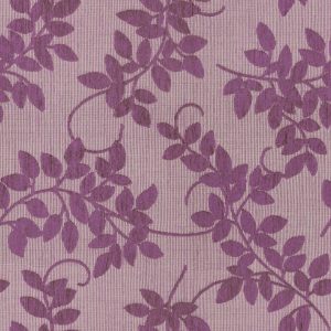 Ercole E6 2219 000 Paars, Chique meubelstof met zachte chenille bladermotieven op een gemêleerde ondergond. | effabrics.nl