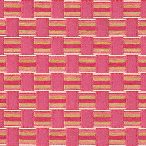 Gitano E6 2220 101 rose, Gladde meubelstof met een abstract blokken patroon. | effabrics.nl