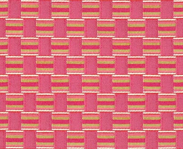 Gitano E6 2220 101 rose, Gladde meubelstof met een abstract blokken patroon. | effabrics.nl