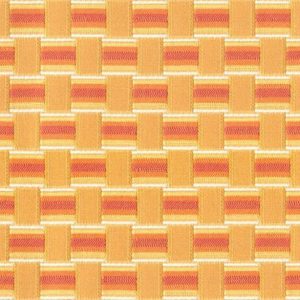 Gitano E6 2220 200 geel, Gladde meubelstof met een abstract blokken patroon. | effabrics.nl