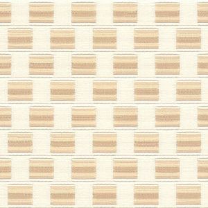 Gitano E6 2220 800 beige, Gladde meubelstof met een abstract blokken patroon. | effabrics.nl