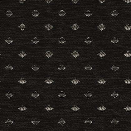 Altona E7419-516 zwart Chenille meubelstof met een klein ruit-patroon. | Effabrics.nl