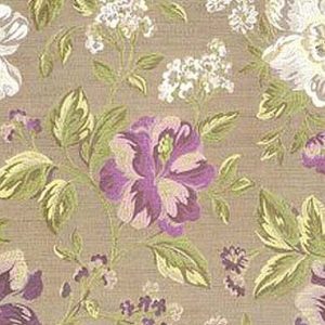 Benito E6 2217 001 Paars, Chique, stevige fijngeweven meubelstof met gebloemd dessin. | effabrics.nl