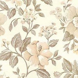 Benito E6 2217 600 beige, Chique, stevige fijngeweven meubelstof met gebloemd dessin. | effabrics.nl