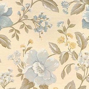 Benito E6 2217 800 creme, Chique, stevige fijngeweven meubelstof met gebloemd dessin. | effabrics.nl