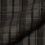 Ohlstedt E7422-536 zwart, Zachte, stevige chenille meubelstof met een geblokt patroon. | Effabrics.nl