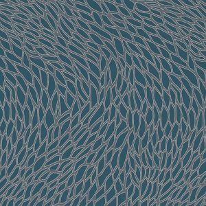 Corallino E1246-02 kingfisher, meubelstoffen met 3D-effect.