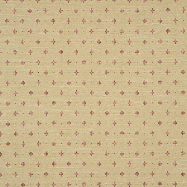 Bryher E-LF0695C/034 Raspberry Truffle, meubelstoffen met kleine patroontjes.