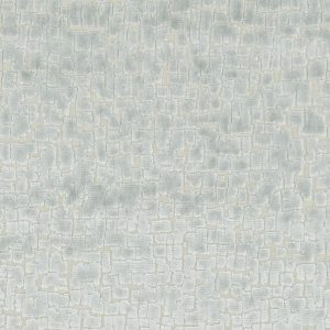 Mattone E1241-02 duckegg, Luxueuze velours meubelstof met een speels blokken patroon.