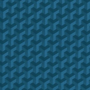 Struttura E1250-02 kingfisher, meubelstoffen met 3D-effect.