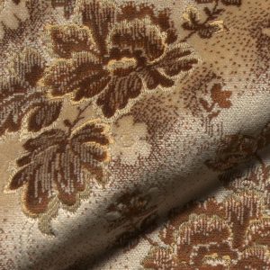 Aachen E7016-816, klassieke velours meubelstof bruin