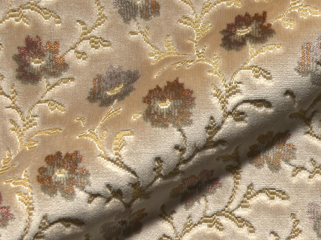 Lauenstein E7017-818 klassieke velours meubelstof beige