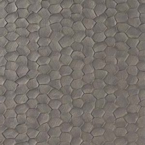 Cantin EV1065-12 grijs, Vinyl wandbekleding met een vervormde honingraat als stevige nerf. | Effabrics.nl