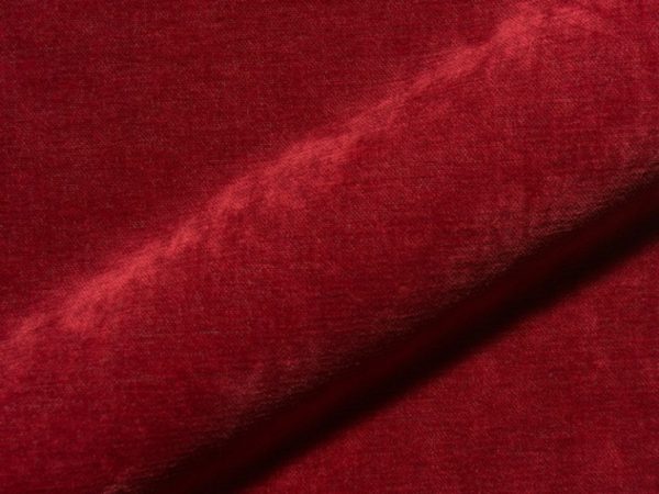 Casual E2210-610 rood, velours meubelstof.