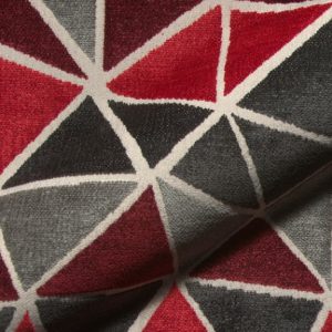 Cover E2211-572 rood, velours meubelstof.