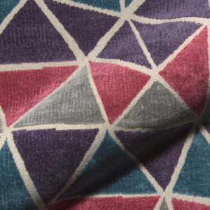 Cover E2211-574 paars, velours meubelstof.