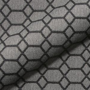 Dimension E2215-100 zwart, geometrisch design meubelstof.