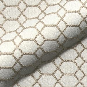 Dimension E2215-104 grijs, geometrisch design meubelstof.