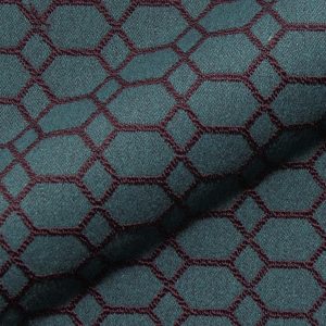 Dimension E2215-105 blauw, geometrisch design meubelstof.