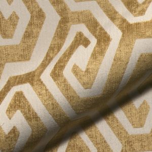 Luxury E2212-540 geel, velours meubelstof.