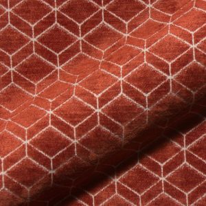 Retro E2213-626 bruin, velours meubelstof.