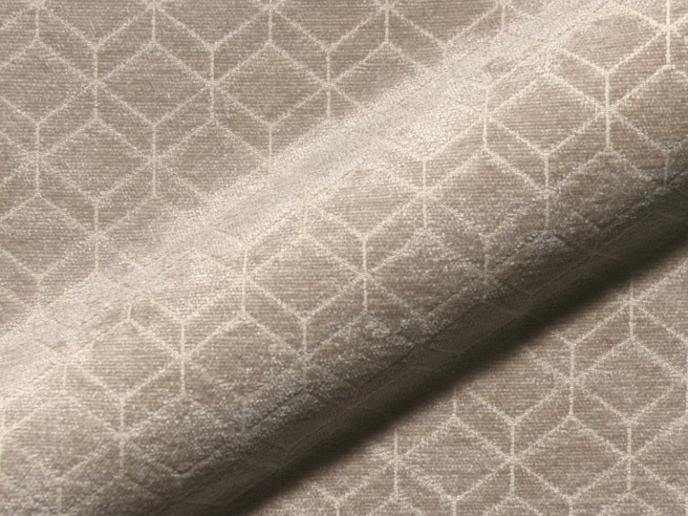 Retro E2213-630 bruin, velours meubelstof.