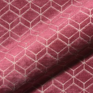 Retro E2213-635 rose, velours meubelstof.
