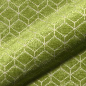 Retro E2213-638 groen, velours meubelstof.