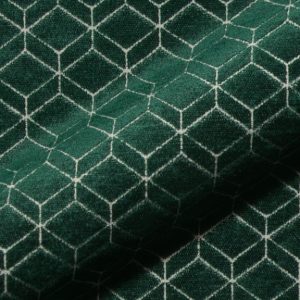 Retro E2213-640 groen, velours meubelstof.